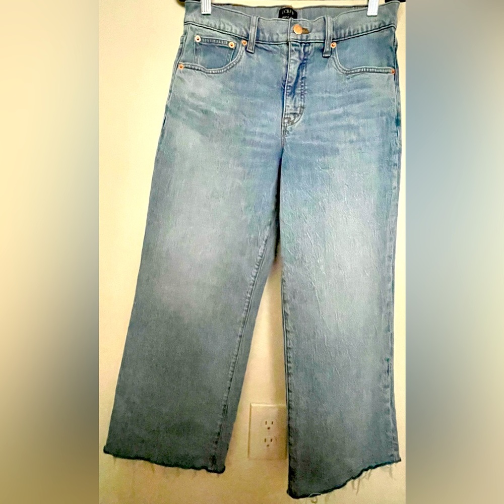 J. Crew Sky Blue Wide Leg Jeans